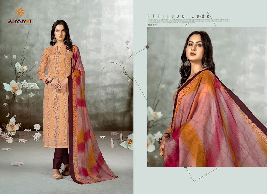 Suryajyoti Nargis Vol 18 Casual Wear Wholesale Printed Cotton Dress Material
